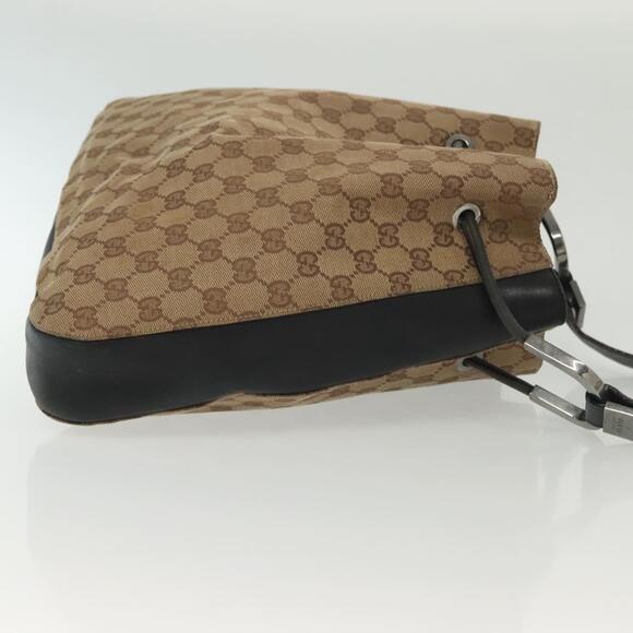 GUCCI GG Canvas Shoulder Bag Beige Gold 001 001 - Picture 5 of 16